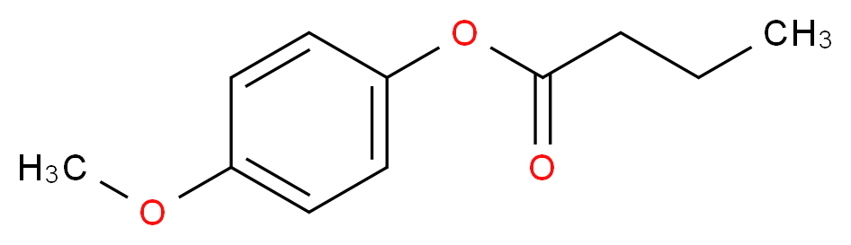 4-methoxyphenyl butanoate_分子结构_CAS_6963-56-0