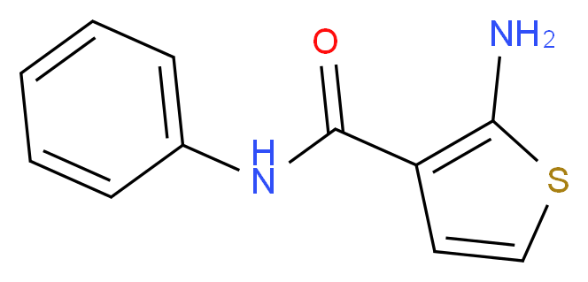 2-Amino-N-phenylthiophene-3-carboxamide_分子结构_CAS_)
