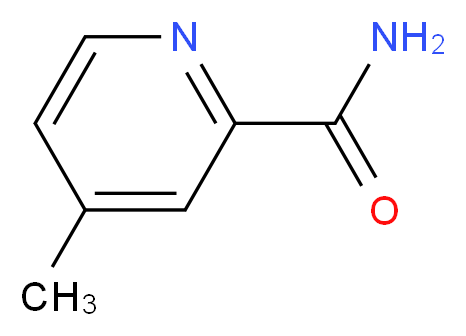 4-Methylpyridine-2-carboxamide_分子结构_CAS_54089-04-2)