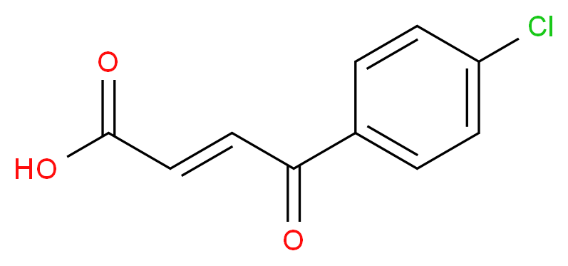 (2E)-4-(4-chlorophenyl)-4-oxobut-2-enoic acid_分子结构_CAS_6269-33-6