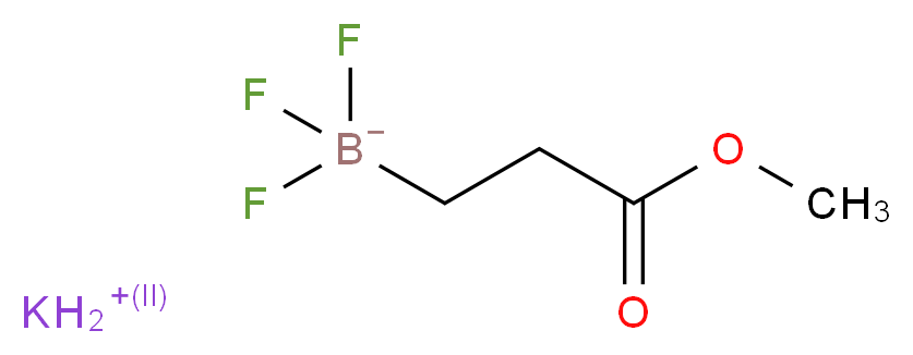 potassium trifluoro(3-methoxy-3-oxopropyl)boranuide_分子结构_CAS_1023357-63-2