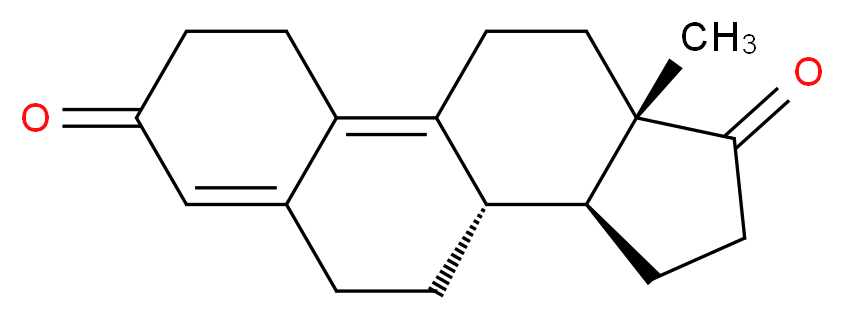 (10S,11S,15S)-15-methyltetracyclo[8.7.0.0<sup>2</sup>,<sup>7</sup>.0<sup>1</sup><sup>1</sup>,<sup>1</sup><sup>5</sup>]heptadeca-1,6-diene-5,14-dione_分子结构_CAS_5173-46-6