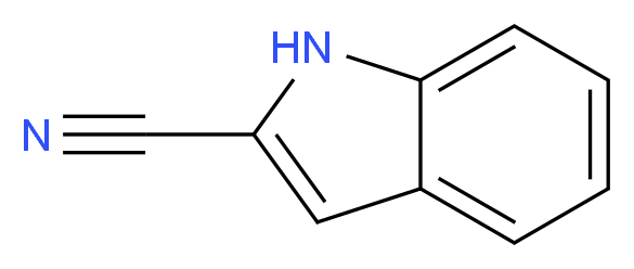 1H-Indole-2-carbonitrile_分子结构_CAS_36193-65-4)