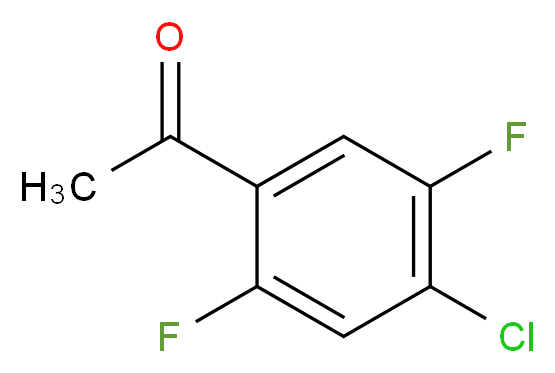 4'-Chloro-2',5'-difluoroacetophenone_分子结构_CAS_655-12-9)