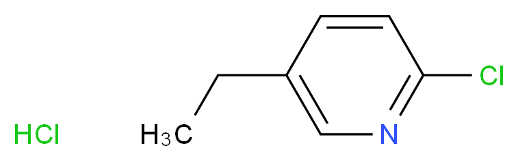 2-chloro-5-ethylpyridine hydrochloride_分子结构_CAS_104801-39-0