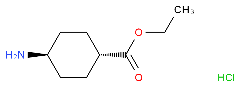 ethyl (1r,4r)-4-aminocyclohexane-1-carboxylate hydrochloride_分子结构_CAS_2084-28-8