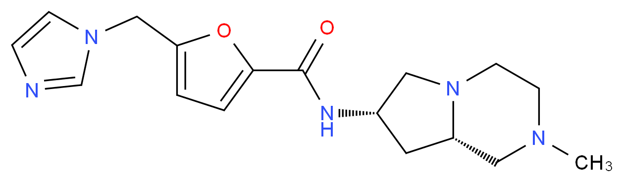 5-(1H-imidazol-1-ylmethyl)-N-[(7S,8aS)-2-methyloctahydropyrrolo[1,2-a]pyrazin-7-yl]-2-furamide_分子结构_CAS_)