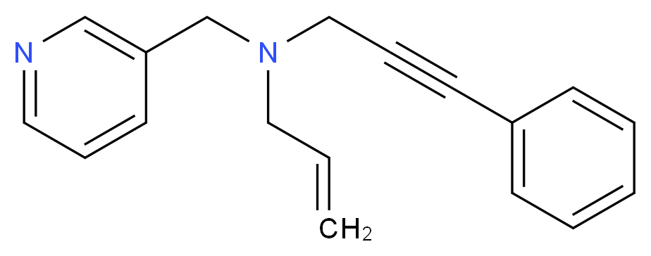 N-(3-phenylprop-2-yn-1-yl)-N-(pyridin-3-ylmethyl)prop-2-en-1-amine_分子结构_CAS_)