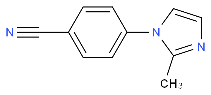 4-(2-methyl-1H-imidazol-1-yl)benzonitrile_分子结构_CAS_122957-50-0)