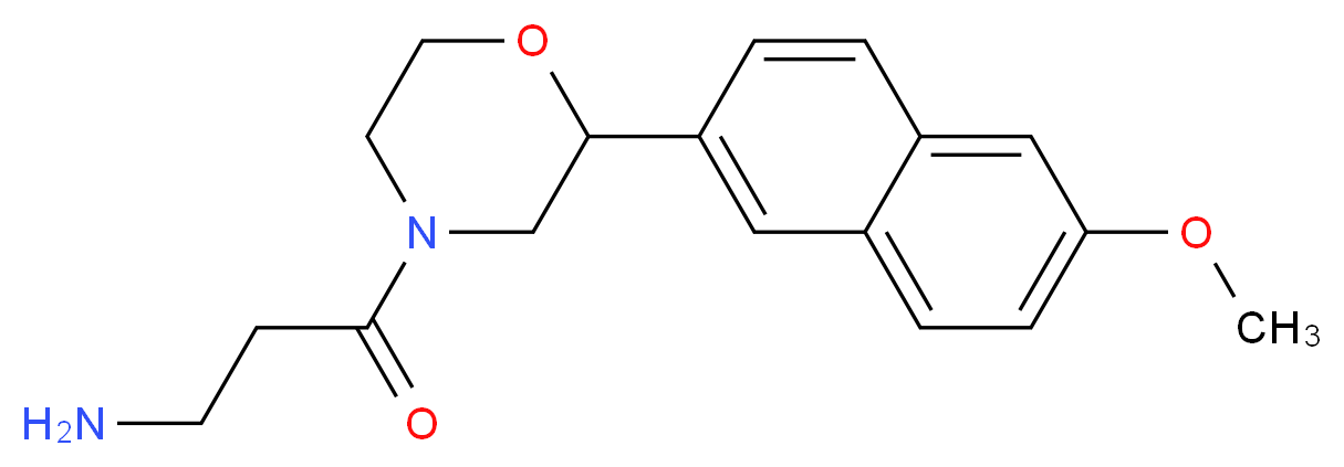 3-[2-(6-methoxy-2-naphthyl)morpholin-4-yl]-3-oxopropan-1-amine_分子结构_CAS_)