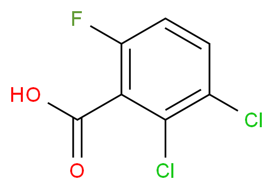 2,3-二氯-6-氟苯甲酸_分子结构_CAS_32890-91-8)