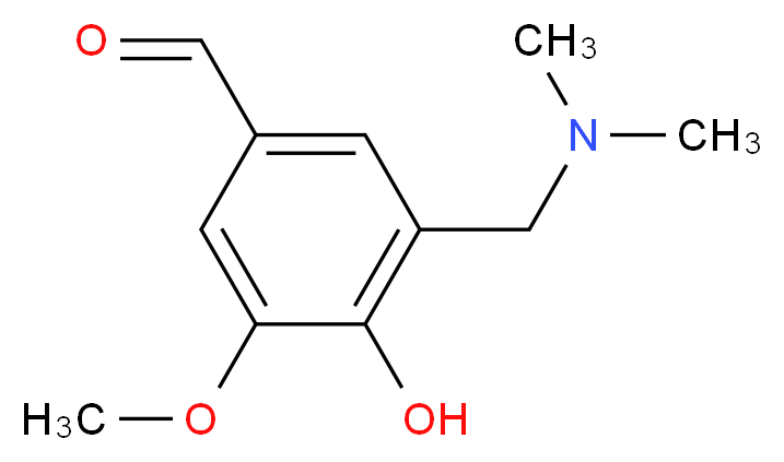 3-[(Dimethylamino)methyl]-4-hydroxy-5-methoxybenzenecarbaldehyde_分子结构_CAS_)