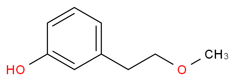 3-(2-methoxyethyl)phenol_分子结构_CAS_32846-01-8