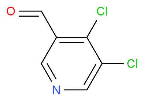 4,5-dichloropyridine-3-carbaldehyde_分子结构_CAS_1009334-04-6