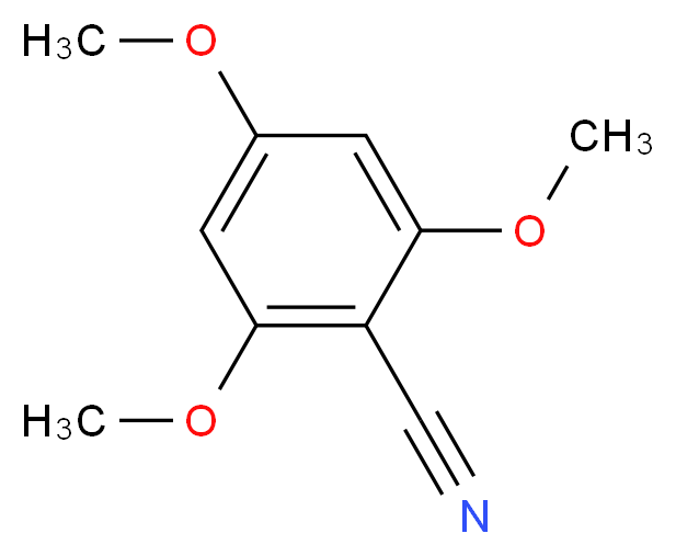 2,4,6-三甲氧基苯甲腈_分子结构_CAS_2571-54-2)