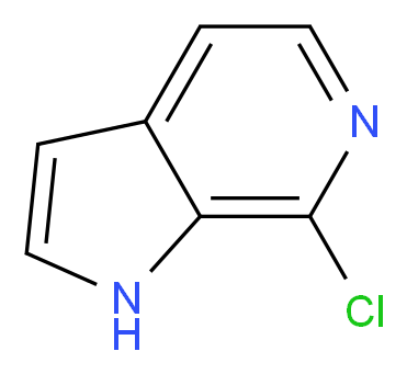 7-Chloro-1H-pyrrolo[2,3-c]pyridine_分子结构_CAS_357263-41-3)