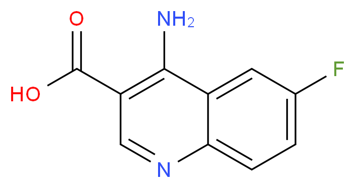 4-Amino-6-fluoroquinoline-3-carboxylic acid_分子结构_CAS_933688-20-1)