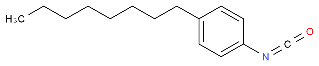 1-isocyanato-4-octylbenzene_分子结构_CAS_69342-46-7