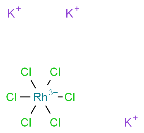 tripotassium hexachlororhodiumtriuide_分子结构_CAS_25443-63-4