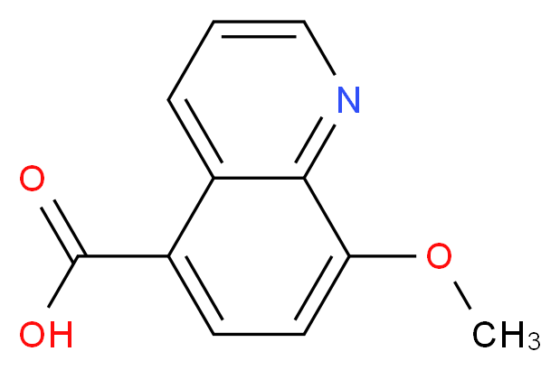 8-methoxyquinoline-5-carboxylic acid_分子结构_CAS_199871-63-1