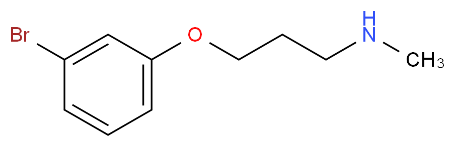 [3-(3-bromophenoxy)propyl](methyl)amine_分子结构_CAS_915923-82-9