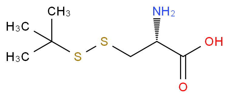 (2R)-2-amino-3-(tert-butyldisulfanyl)propanoic acid_分子结构_CAS_313223-16-4