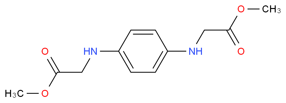 methyl 2-({4-[(2-methoxy-2-oxoethyl)amino]phenyl}amino)acetate_分子结构_CAS_109025-99-2