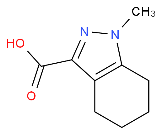 1-methyl-4,5,6,7-tetrahydro-1H-indazole-3-carboxylic acid_分子结构_CAS_32286-99-0