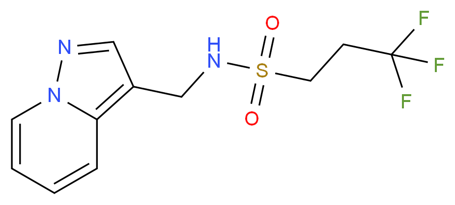 3,3,3-trifluoro-N-(pyrazolo[1,5-a]pyridin-3-ylmethyl)propane-1-sulfonamide_分子结构_CAS_)