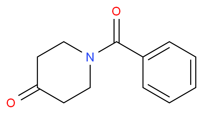 1-benzoylpiperidin-4-one_分子结构_CAS_24686-78-0