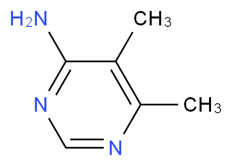 5,6-dimethylpyrimidin-4-amine_分子结构_CAS_54568-12-6