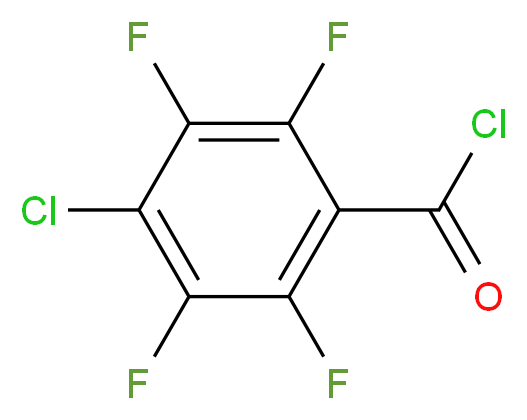 4-氯-2,3,5,6-四氟苯甲酰氯_分子结构_CAS_145572-10-7)