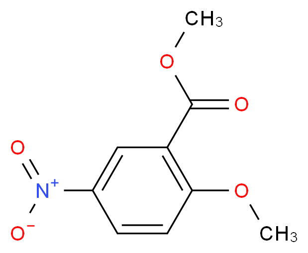 methyl 2-methoxy-5-nitrobenzoate_分子结构_CAS_24811-11-7