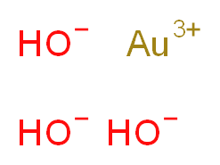 氢氧化金_分子结构_CAS_1303-52-2)