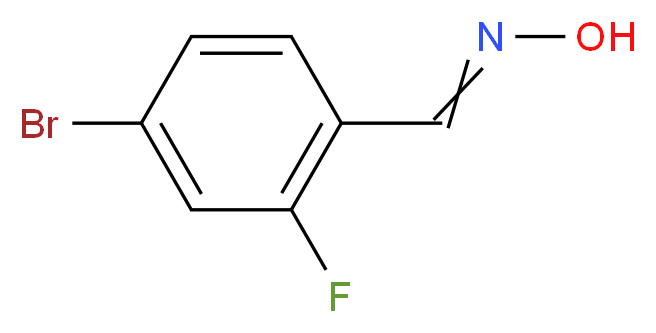 N-[(4-bromo-2-fluorophenyl)methylidene]hydroxylamine_分子结构_CAS_202865-64-3