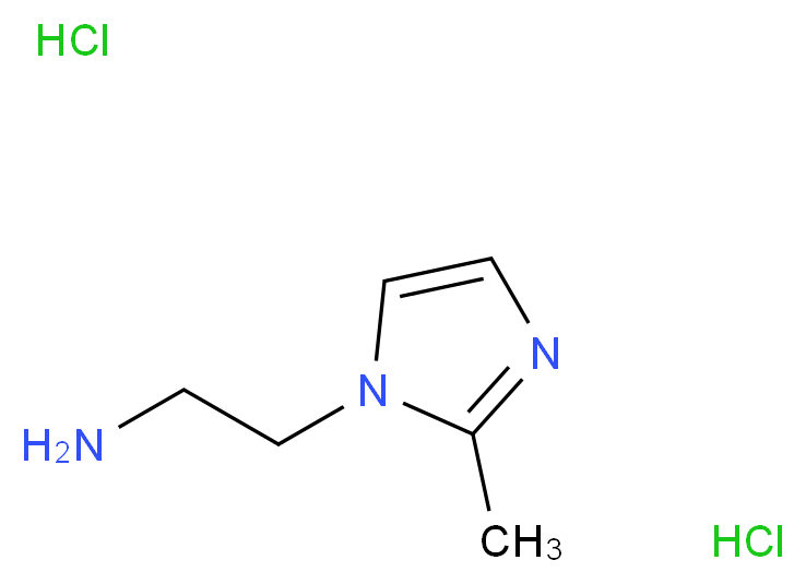 2-(2-Methyl-1H-imidazol-1-yl)ethanamine dihydrochloride_分子结构_CAS_858513-10-7)