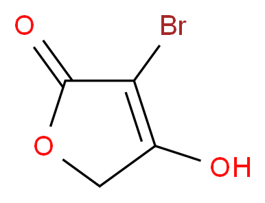 3-bromo-4-hydroxy-2,5-dihydrofuran-2-one_分子结构_CAS_21151-51-9