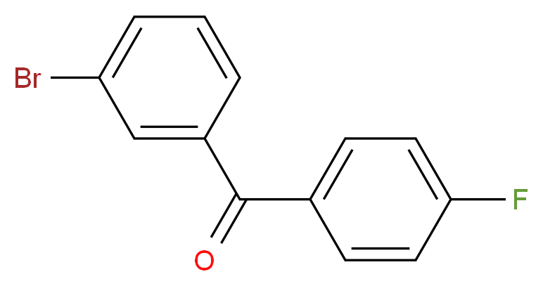 (3-bromophenyl)(4-fluorophenyl)methanone_分子结构_CAS_46698-24-2