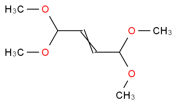 1,1,4,4-tetramethoxybut-2-ene_分子结构_CAS_6068-62-8