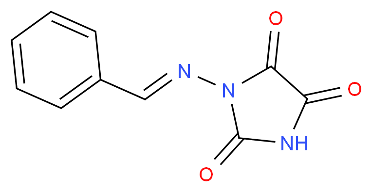 1-(Benzylideneamino)parabanic Acid_分子结构_CAS_42839-64-5)