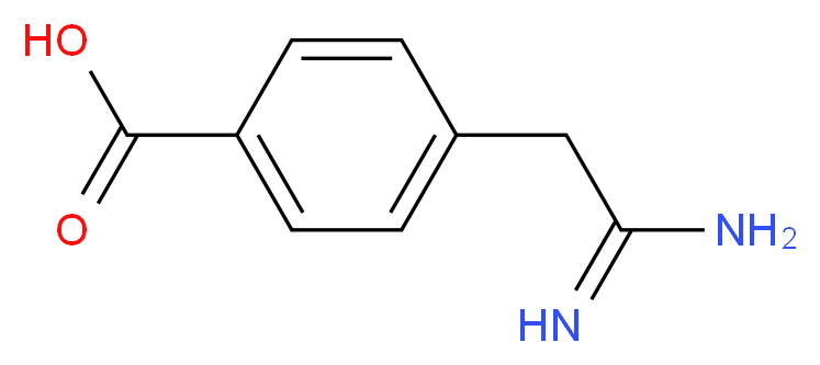 4-CARBAMIMIDOYLMETHYL-BENZOIC ACID_分子结构_CAS_779304-67-5)