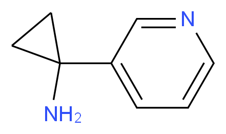 1-(pyridin-3-yl)cyclopropan-1-amine_分子结构_CAS_503417-38-7