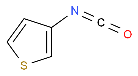 3-isocyanatothiophene_分子结构_CAS_76536-95-3
