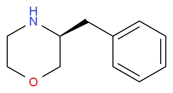 (S)-3-BENZYLMORPHOLINE_分子结构_CAS_77897-23-5)