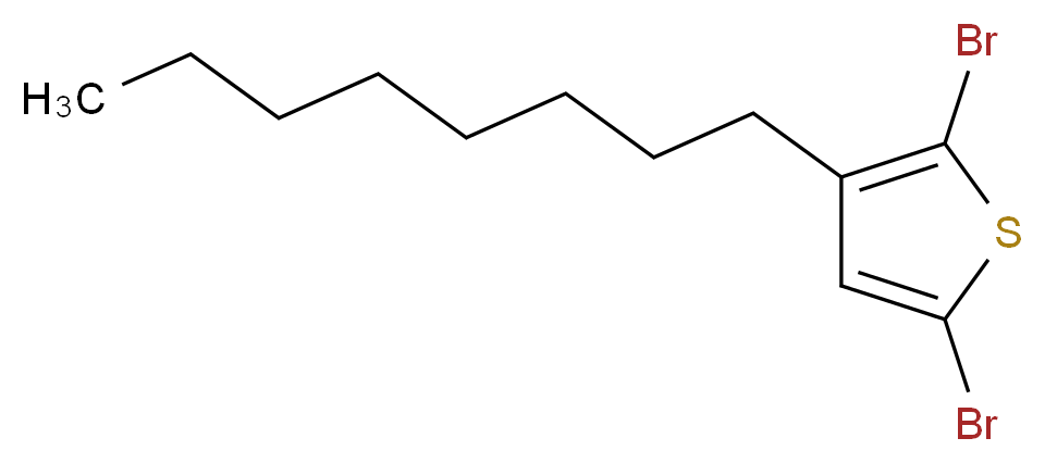 2,5-Dibromo-3-octylthiophene_分子结构_CAS_149703-84-4)