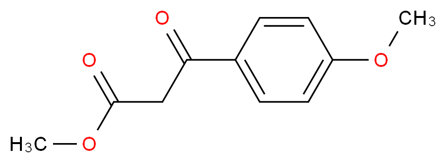 methyl 3-(4-methoxyphenyl)-3-oxopropanoate_分子结构_CAS_22027-50-5