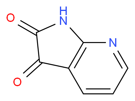 1H,2H,3H-pyrrolo[2,3-b]pyridine-2,3-dione_分子结构_CAS_5654-95-5