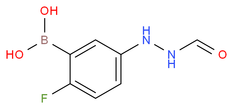 [2-fluoro-5-(hydrazido)phenyl]boronic acid_分子结构_CAS_874289-56-2