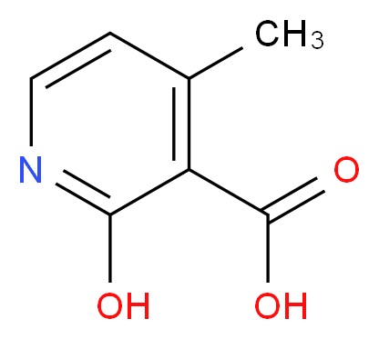 2-hydroxy-4-methylpyridine-3-carboxylic acid_分子结构_CAS_)