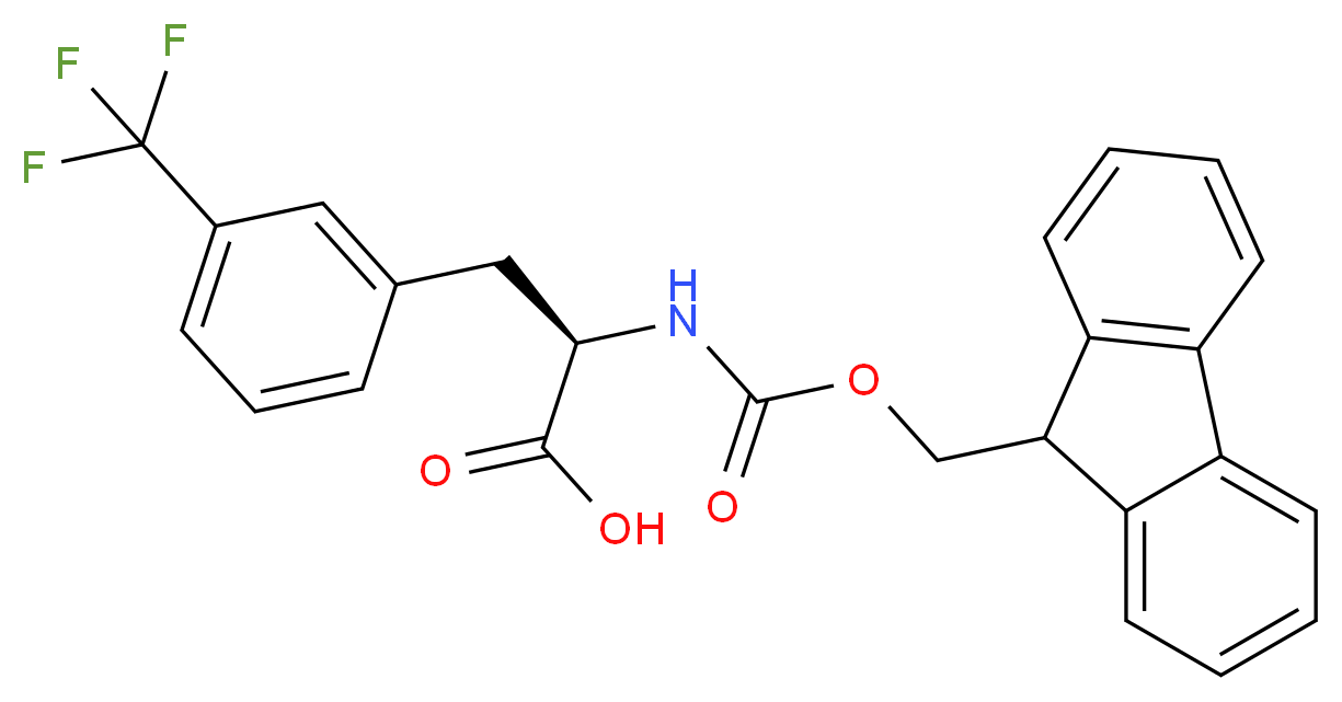 FMOC-D-3-TRIFLUOROMETHYLPHENYLALANINE_分子结构_CAS_205526-27-8)